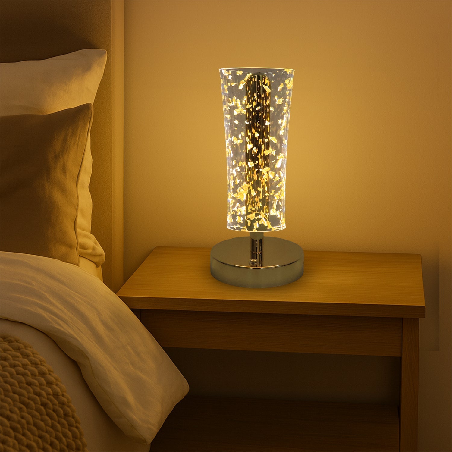 Luxury Golden Crystal LED Table Lamp (1 Pc) Luxury Golden Crystal LED Table Lamp (1 Pc)